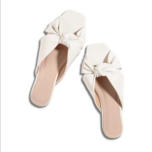 Women’s Square Toe Flat Slides Sandals